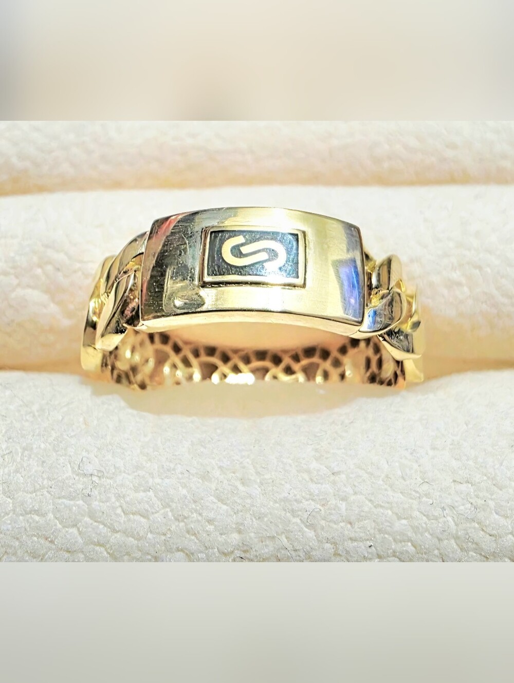 ♥️18k Gold Tone Men's Monaco Ring